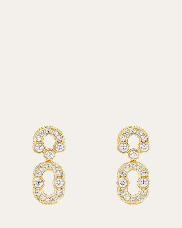 18K Yellow Gold Magnetic Solo Diamond Earrings